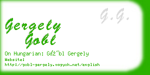 gergely gobl business card